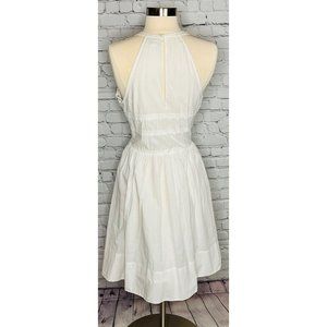 Calvin Klein White Halter Midi Sundress Size 8  Sorority Rush Engagement
